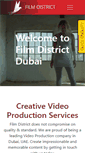 Mobile Screenshot of filmdistrictdubai.com